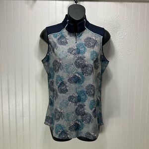 LADY HAGEN 1/4 Zip Sleeveless Golf Shirt